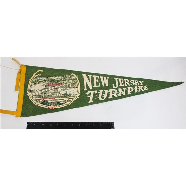#905 1900's Pennant New Jersey Turnpike USA