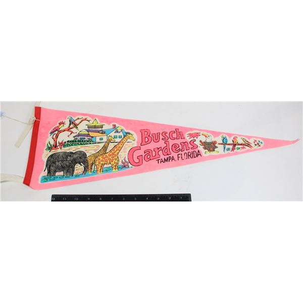 #906 1970's Pennant Busch Gardens Tampa Florida