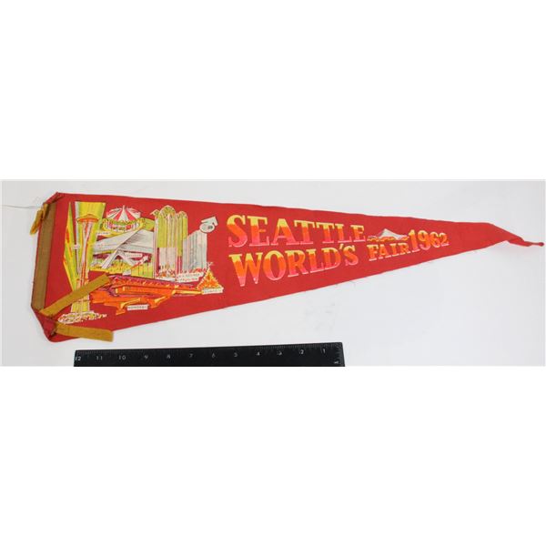 #908 1962 Seattle Washington World's Fair Pennant