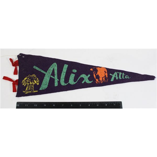 #915 1950's Pennant Alix Alberta Canada