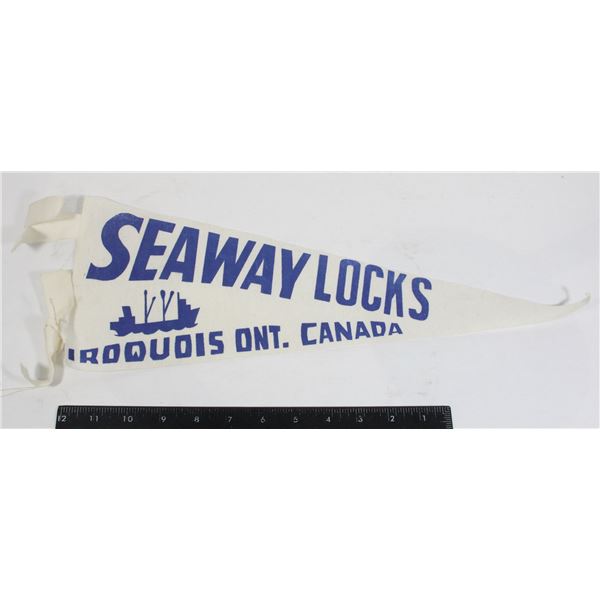 #917 1900's Pennant Seaway Locks Iroquois Ontario