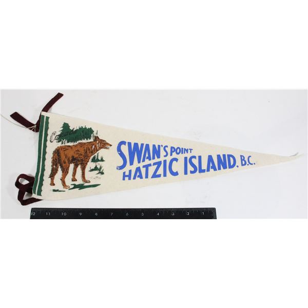 #919 1900's Pennant Swan's Point Hatzic Island BC