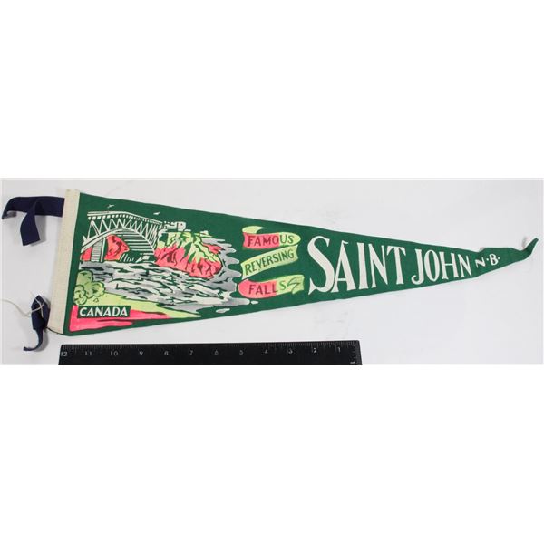 #927 1900's Pennant Saint John New Brunswick