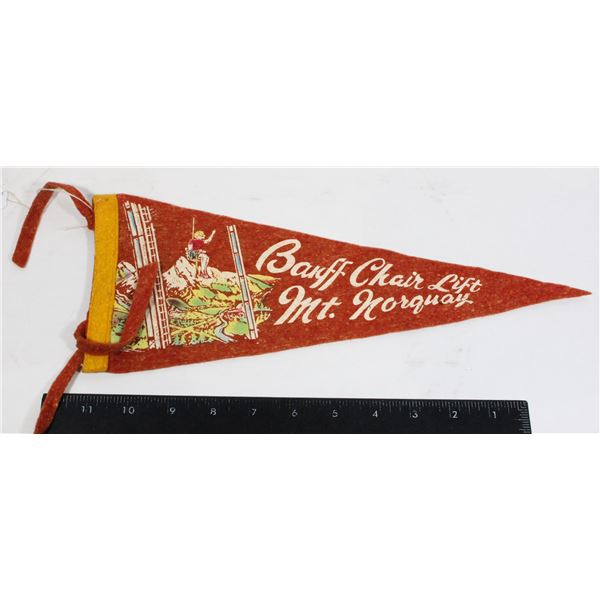 #941 1900's Pennant  Banff Chair Lift Mt. Norquay