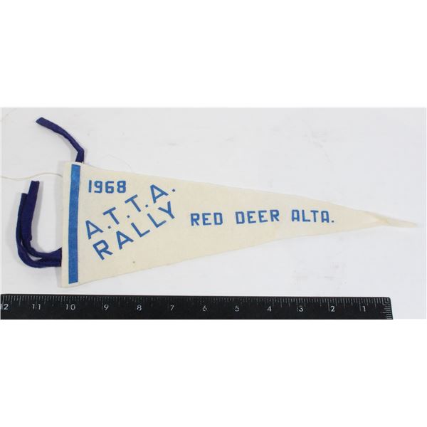 #946 1968 ATTA Rally Red Deer Alberta Pennant
