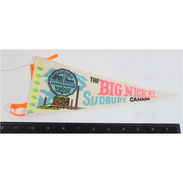 #960 1900's Pennant Big Nickel Sudbury Small Size