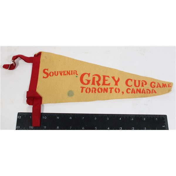 #972 Rare Grey Cup CFL 1900s Pennant Football