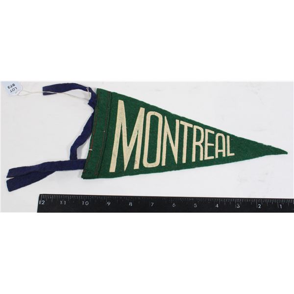 #973 Early 1900's Montreal Quebec Canada Pennant