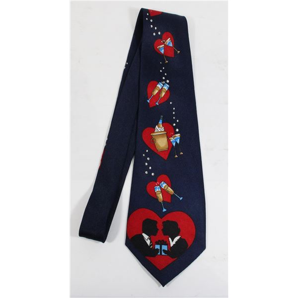 #978 Vintage Men's Tie Valentines Day Design