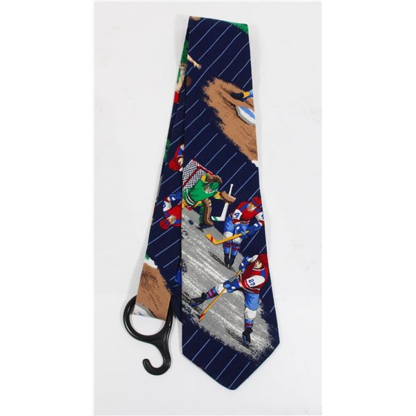 #982 Vintage Men's Tie Sports Calgary Canada made