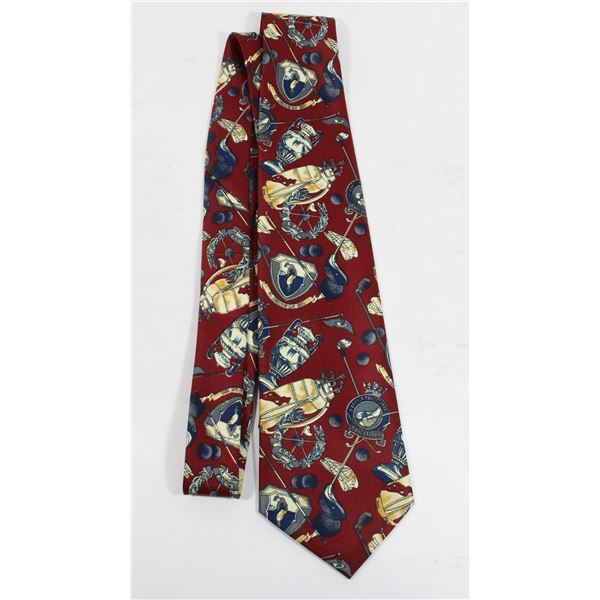 #985 Vintage Men's Tie Golf Meredes High Fashion