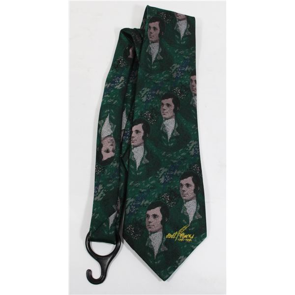 #988 Vintage Men's Tie Robert Burns Masonic Poet