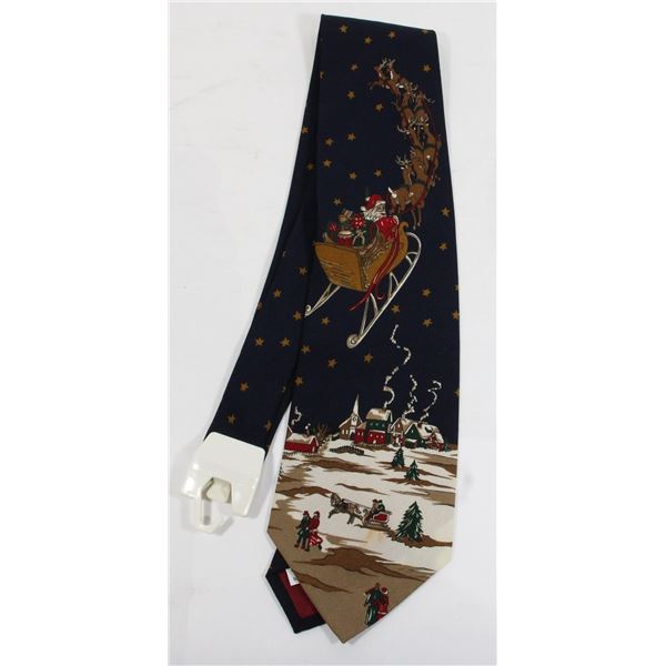 #990 Vintage Men's Tie Santa Claus Christmas