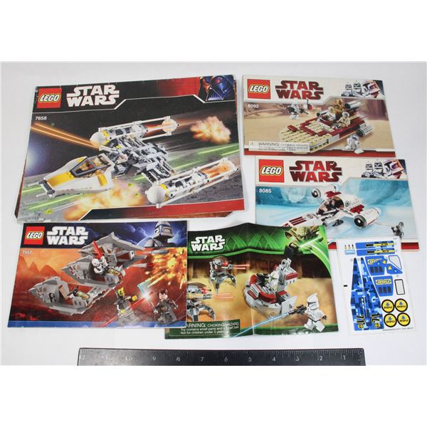 #994 Lot of Lego Star Wars Instruction Manuals for