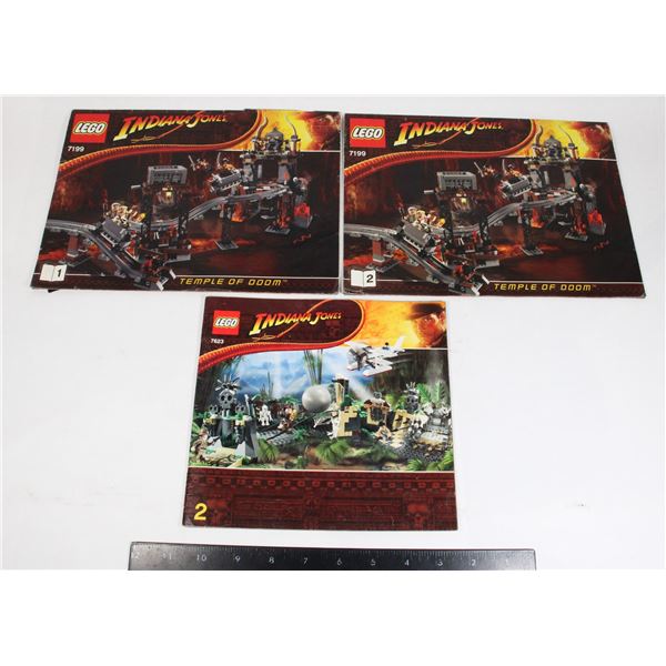 #995 Lot of Lego Indiana Jones Instruction Manuals