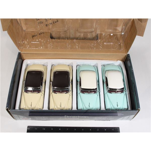 #1001 1950 Chevy Bel Air Diecast Boxed Lot of 4