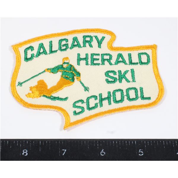 #1012 Vintage Calgary Heralnd Ski School Patch