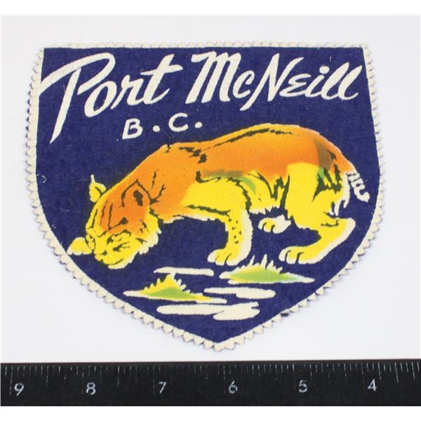 #1013 1960's Port McNeill B.C. Patch Crest Large