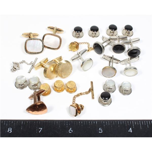 #1020 Vintage Men's Fashion Cufflinks Lot