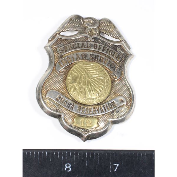 #1028 Reproduction Omaha Reservation Police Shield