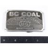 Image 1 : #1034 BC Coal Electrical & Mechanical Belt Buckle