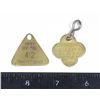 Image 1 : #1037 1946 Dog Tag Okotoks & 1968 Calgary Dog Tag