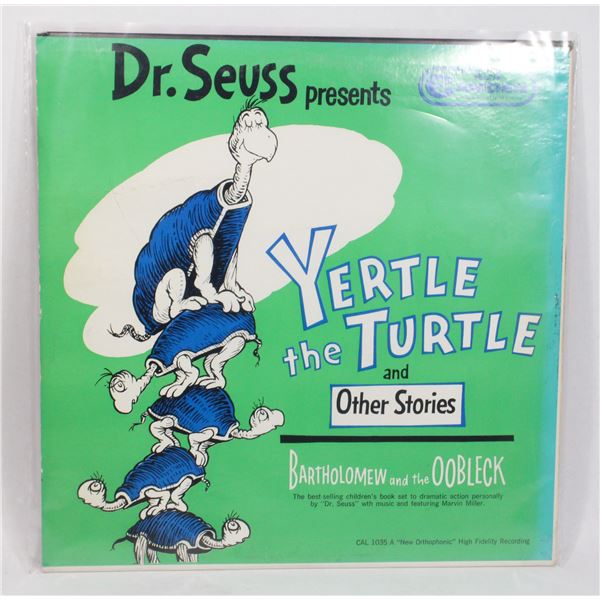 #1061 Dr. Seuss Yertle the Turtle Vinyl Record