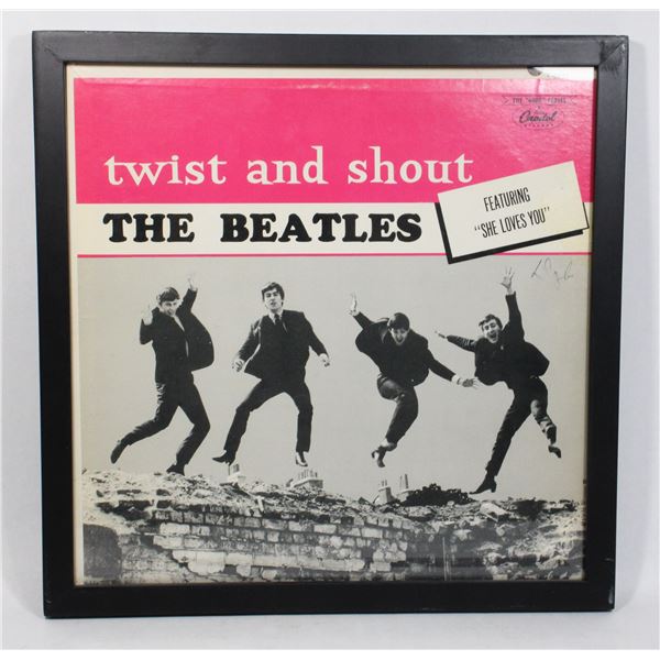 #1063 Framed Album Cover Twist & Shout The Beatles