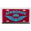 Image 1 : #1076 Canadian Airborne Paratrooper License Plate