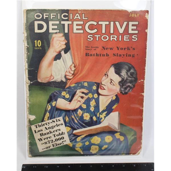 #1086 1936 Official Detective Stories Magazine