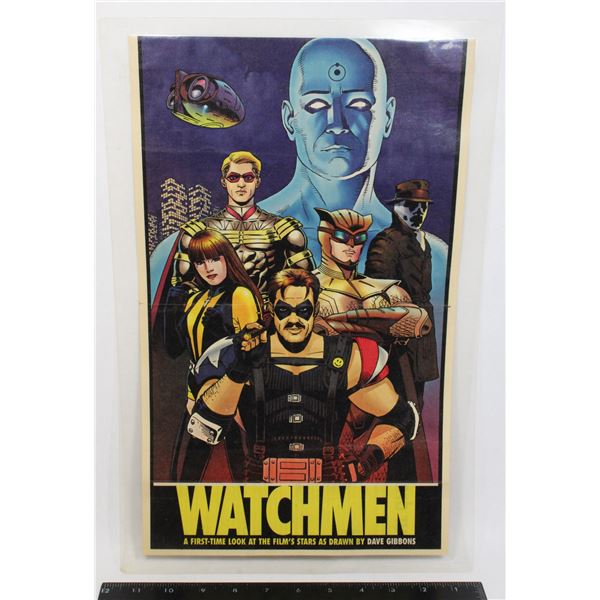 #1088 2009 Newspaper insert laminated Watchmen