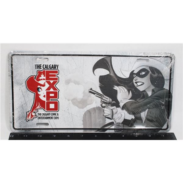 #1090 Sealed Calgary Comic Expo License Plate
