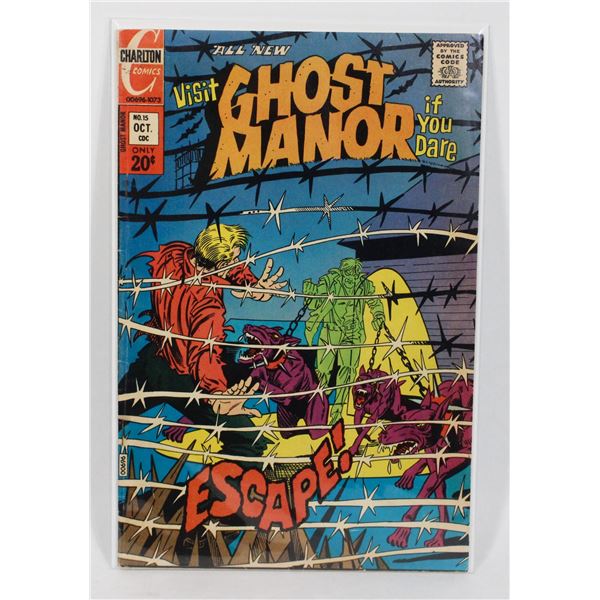 #1110 Charlton Comics Ghost Manor #15 October 1973
