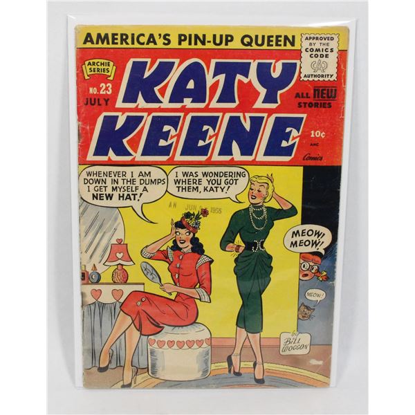 #1141 Archie Comics Katy Keene #23 July 1955