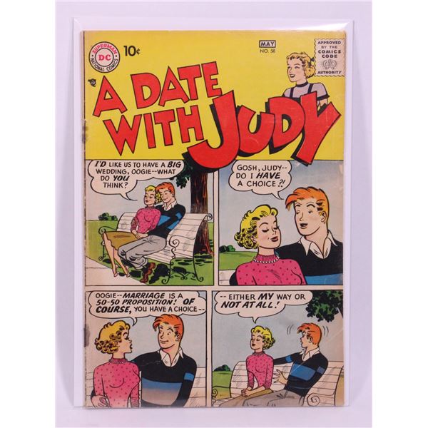 #1157  DC Comics A Date With Judy #58 May 1957