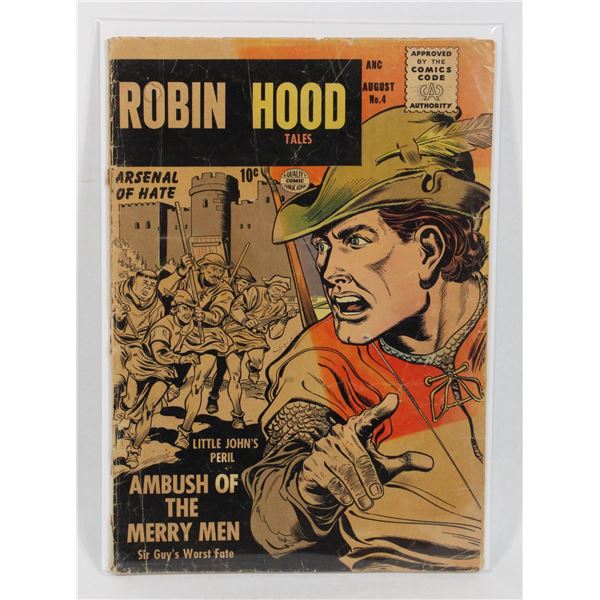 #1169 Quality Comics Robin Hood Tales #4 1956