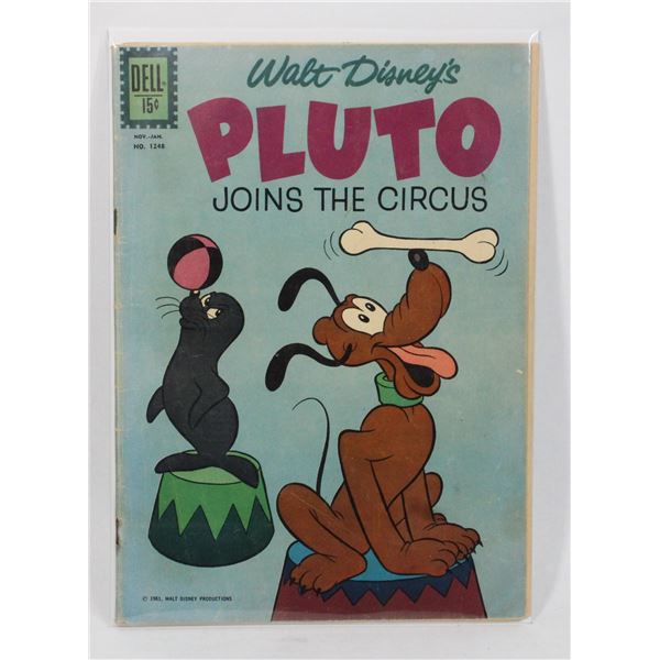 #1212 Dell Comics Walt Disney's Pluto #1248 1962