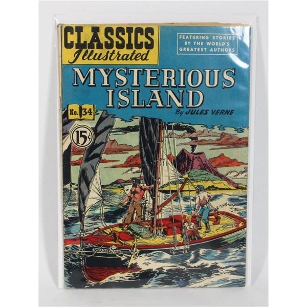 #1239 Classics Illustrated #34 Mysterious Island