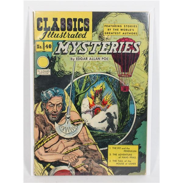 #1242 Classics Illustrated #40 Mysteries Worn