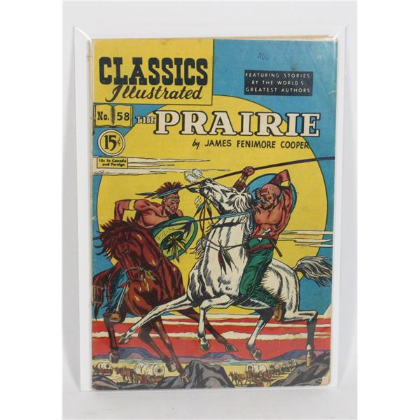 #1246 Classics Illustrated #58 The Praire 1949
