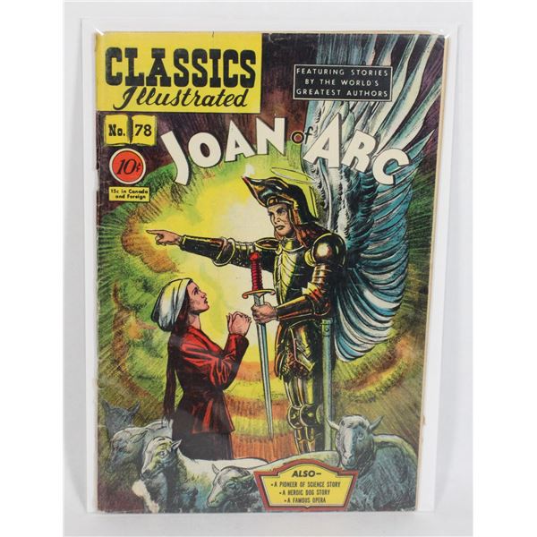 #1258 Classics Illustrated #78 Joan of Arc 1950