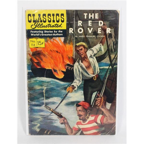 #1279 Classics Illustrated #114 The Red Rover 1953