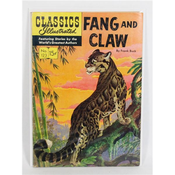 #1285 Classics Illustrated #123 Fang and Claw