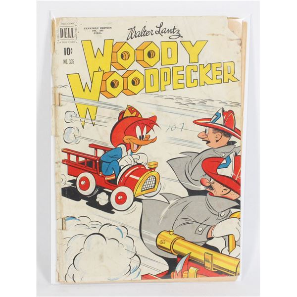 #1306 Dell Comics Woody Woodpecker #305 1950
