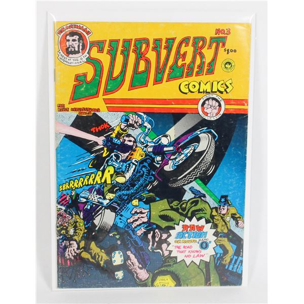 #1325  Subvert Comics Trashman #3 1976 Comix