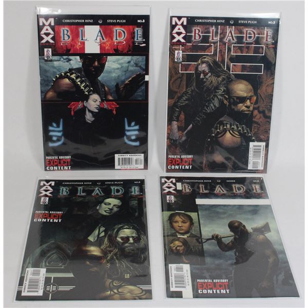 #1363 Max Comics Blade #2 #3 #5 #6 2002 Lot of 4