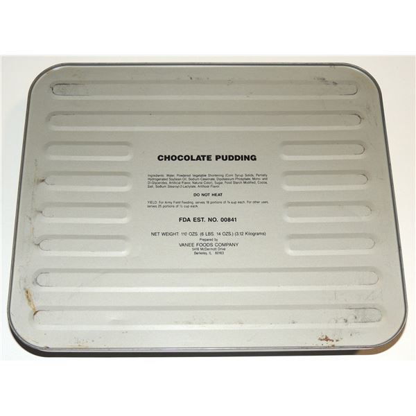 #175a Large US Army Ration Chocolate Pudding