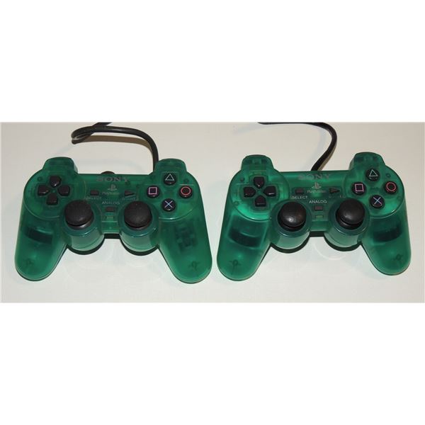 #381c Playstation 2 Dualshock  Controller Emerald