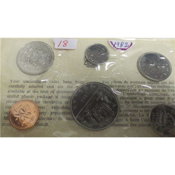 1982 PROOF CANADA MINT SEALED COIN SET