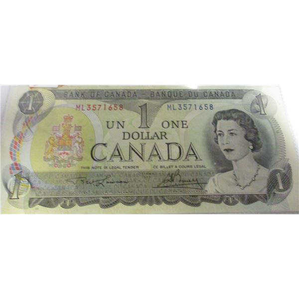 1973 BANK OF CANADA LEGAL TENDER $1 BILL